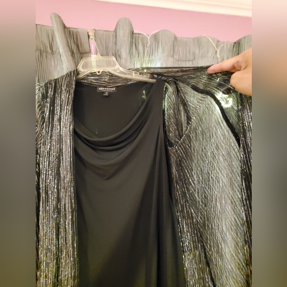 Silver Metallic Silver Jacket Dress - Picture 2 of 5